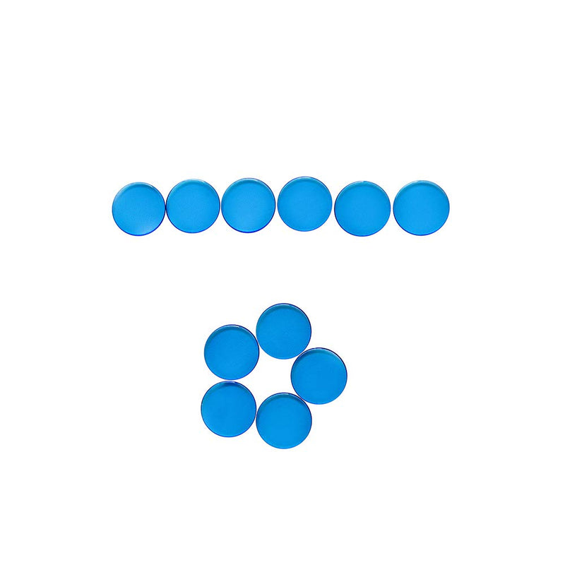 [Australia - AusPower] - YH Poker Yuanhe 1000 Pieces 3/4 inch Transparent Bingo Chips (Several Colors Available) Blue 