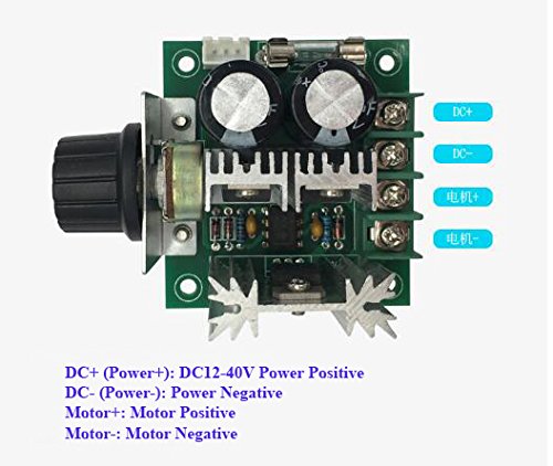 [Australia - AusPower] - HiLetgo 12V~40V 10A PWM DC Motor Speed Control Switch Controller Voltage Regulator Dimmer for Arduino 