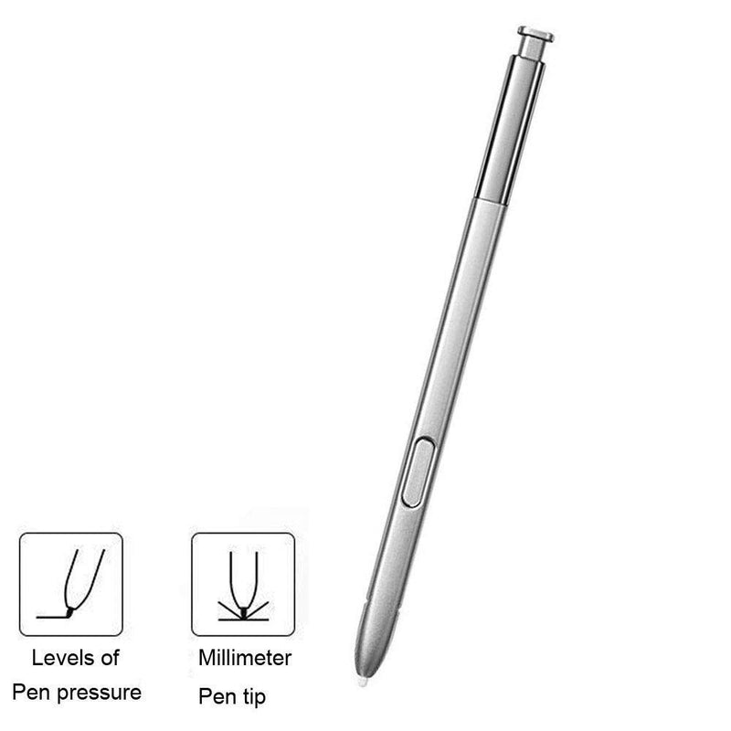 [Australia - AusPower] - HQB-STAR 2PCS for Samsung Galaxy Note 8 Note8 Stylus Touch S Pen Replacement +Tips/Nibs+Eject Pin +Micro USB to Type C Adapter Silver 