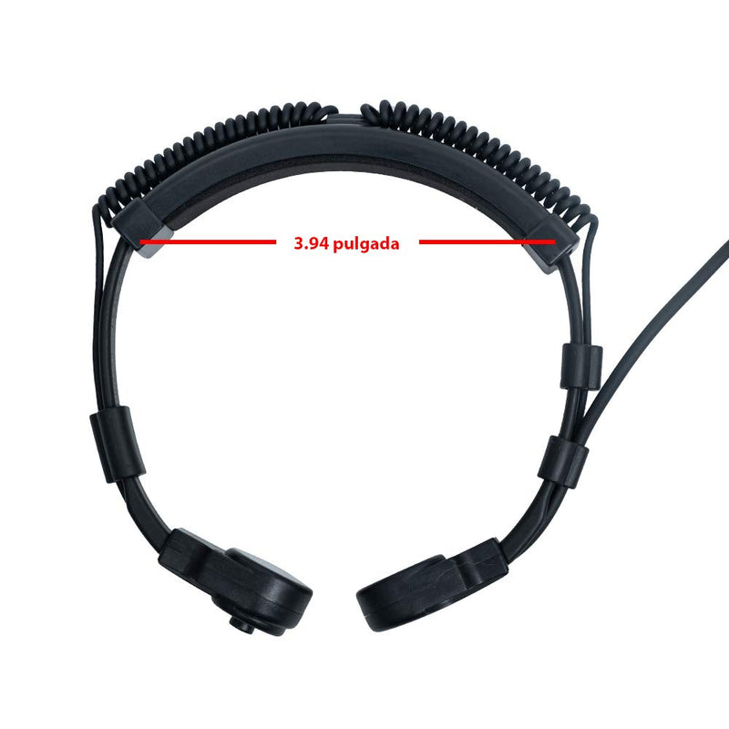 [Australia - AusPower] - Caroo Tactical Throat Mic Headset Earpiece with with U94 Tactical PTT Compatible for Baofeng UV-5R BF-888S BF-F8HP BF-F9 UV-82 UV-82HP UV-82C Kenwood Walkie Talkies 2 Way Radio 