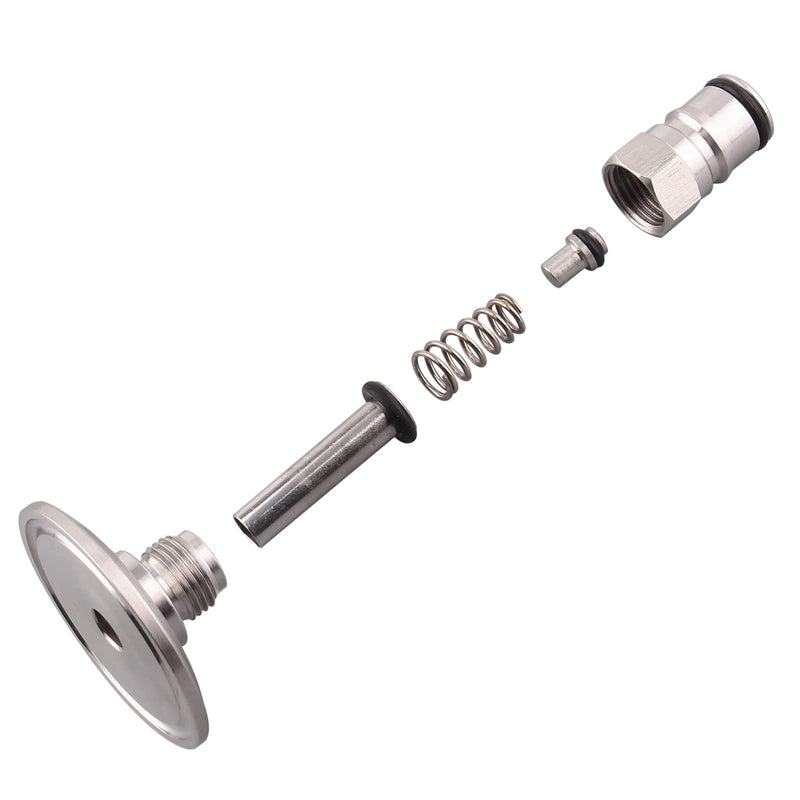 [Australia - AusPower] - DERNORD 1.5 Inch Tri Clamp to Ball Lock Post, SS304 Sanitary Brewer Fitting, 50.5mm OD Ferrule for Conicial Fermenter Pressure Transfer (Liquid) Liquid 