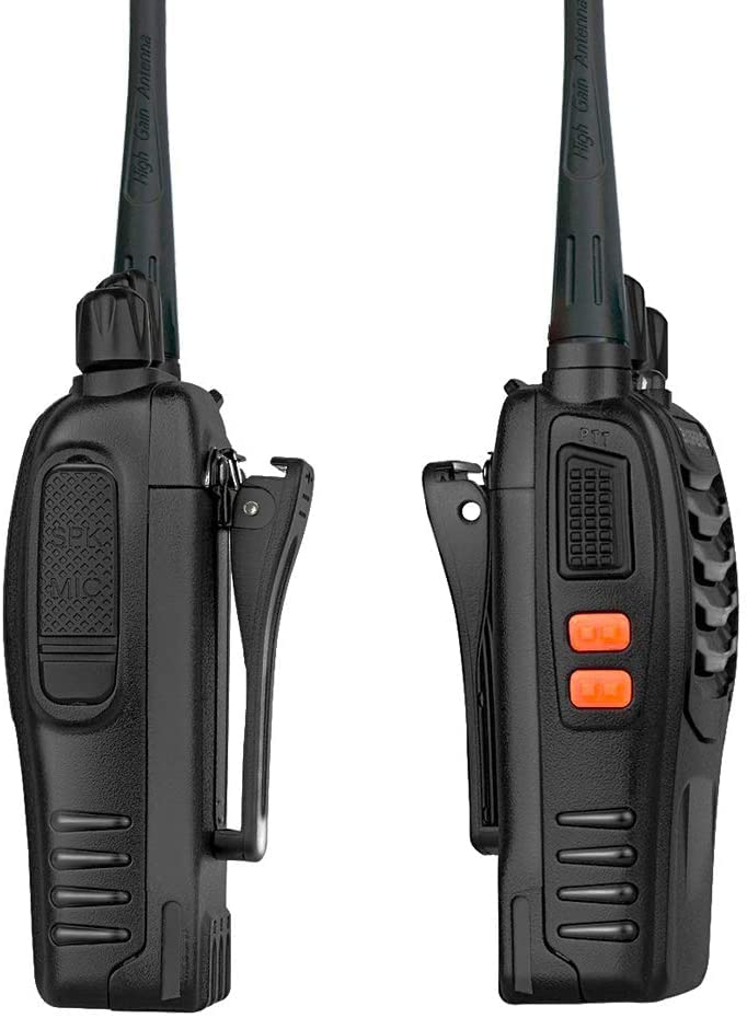 [Australia - AusPower] - Baofeng Long Range Walkie Talkies Two Way Radios with Earpiece 2 Pack UHF Handheld Rechargeable BF-888s Interphone for Adults or Kids Hiking Biking Camping Li-ion Battery and Charger Included Black-2Pcs 