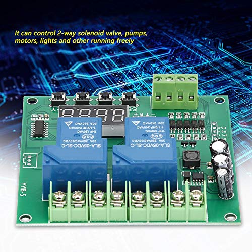 [Australia - AusPower] - YYB-5 12v 24v Motor Forward/Reverse Control Board Two-way Relay Delay Timing Cycle Module 
