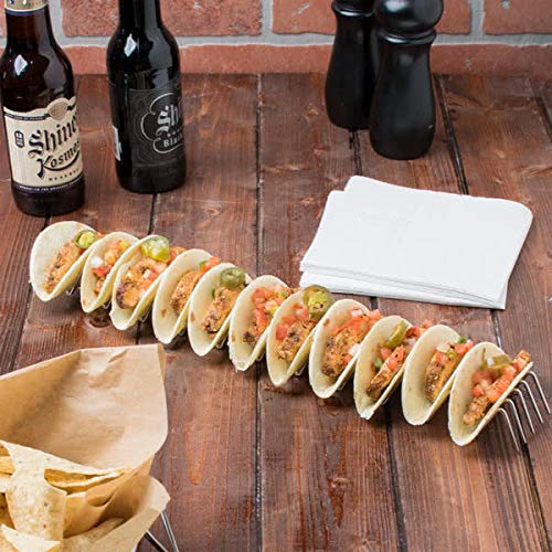 [Australia - AusPower] - GET 4-81828 Stainless Steel Taco Holder / Stand, Holds 12 Tacos 