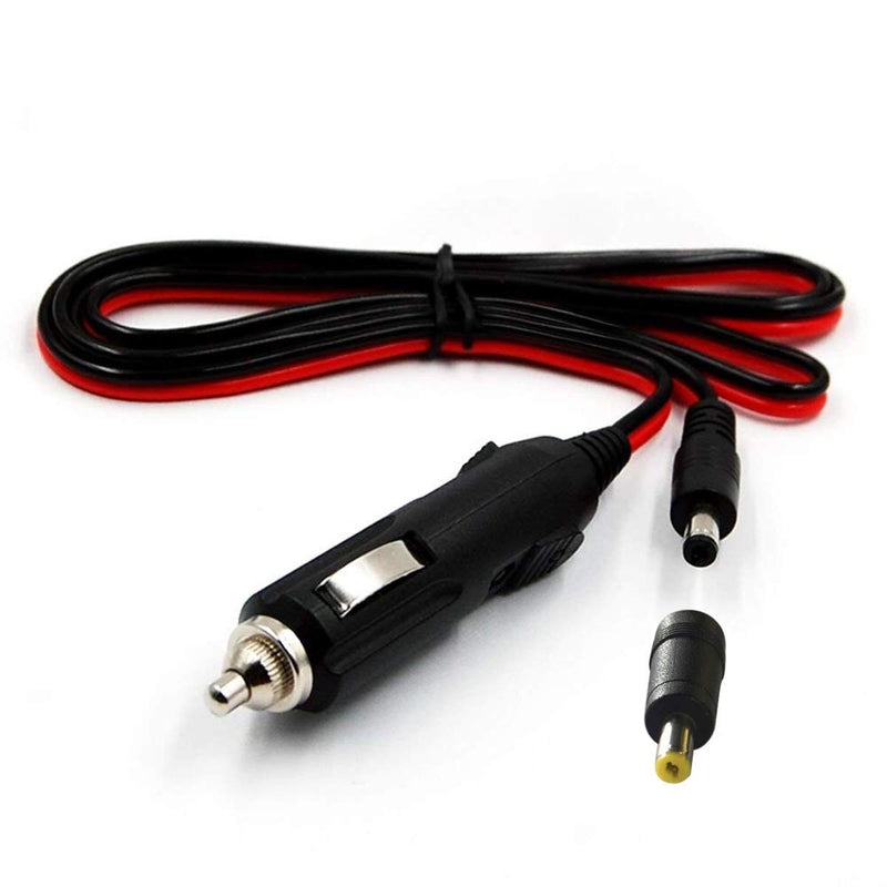[Australia - AusPower] - 12V-24V DC Car Charger Auto Power Supply Cable - DC 5.5mm x 2.1mm 4FT to Car Cigarette Lighter Male Plug Car Cigarette Lighter Cable 
