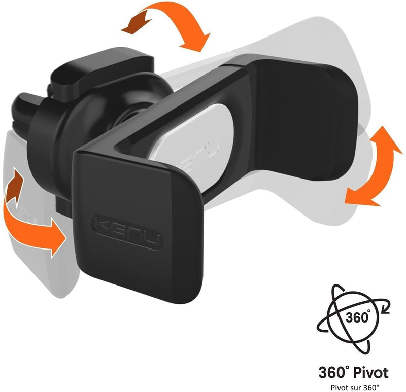 [Australia - AusPower] - Kenu Airframe Pro | Universal Vent Car Phone Mount Holder for iPhone, Android, Pixel, Samsung, LG, Moto, Huawei, Nokia, and Large to XL Smartphones Black Large to XL Phones 