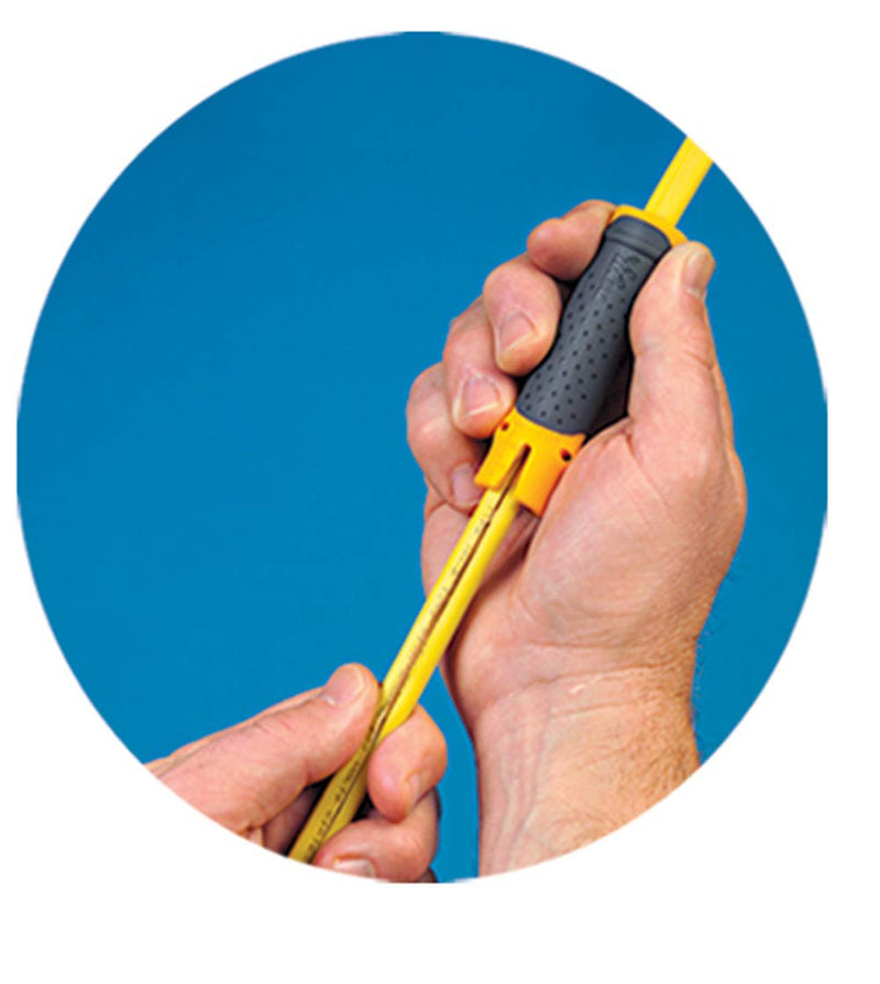 [Australia - AusPower] - IDEAL Electrical 45-025 Lil’ Ripper Stripper – Wire Stripper w/ Slitting Blade, V-Notch, Flat Blade Clip 