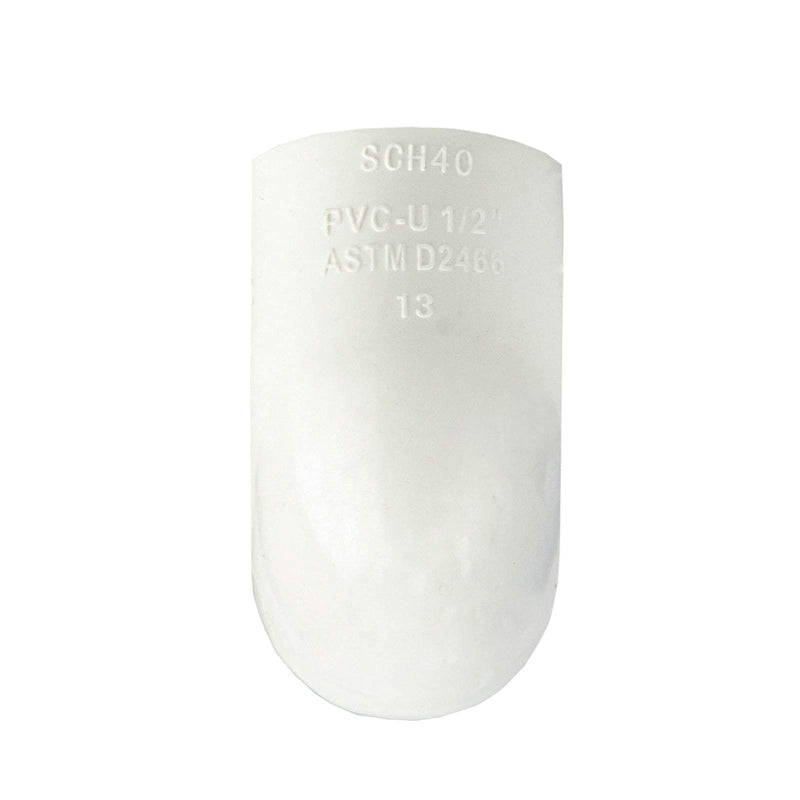 [Australia - AusPower] - FangKingNo 10pcs 1/2" 2-Way PVC Pipe Fitting 90 Degree Elbow PVC Adapter Coupling Schedule 40 White Socket 90 Degree PVC Pipe Elbow - 10 Pack , (0.5 Inch) 0.5 Inch 