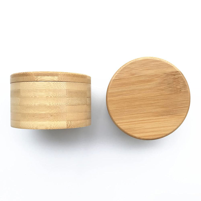[Australia - AusPower] - Salt Shaker Flavoring Container Seasoning Jar Bamboo Storage Box (2) 2 