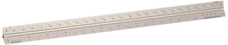 [Australia - AusPower] - ALVIN 2200M-1 Aluminum Architect Triangular Scale, Ruler for Drafting and Drawing, Great for Students and Professionals - 12 Inches 