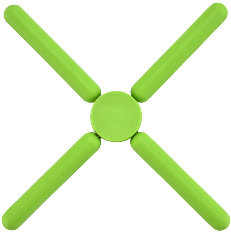 [Australia - AusPower] - Foldable Trivets (5pack), KSENDALO Eco Collapsible Trivet Set, Silicone Pot Trivet Holder Save Much Space for Kitchen Home, Multi-Color Red, Green,purple, Blue, Gray 