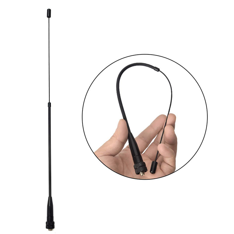 [Australia - AusPower] - UAYESOK Dual Band VHF UHF Walkie Talkie Antenna SMA Female Retractable Telescopic Antenna for Baofeng BF-UV5R BF-888s PUXING WOXUN Kenwood TK-360 TK-370 Handheld Ham Radio 