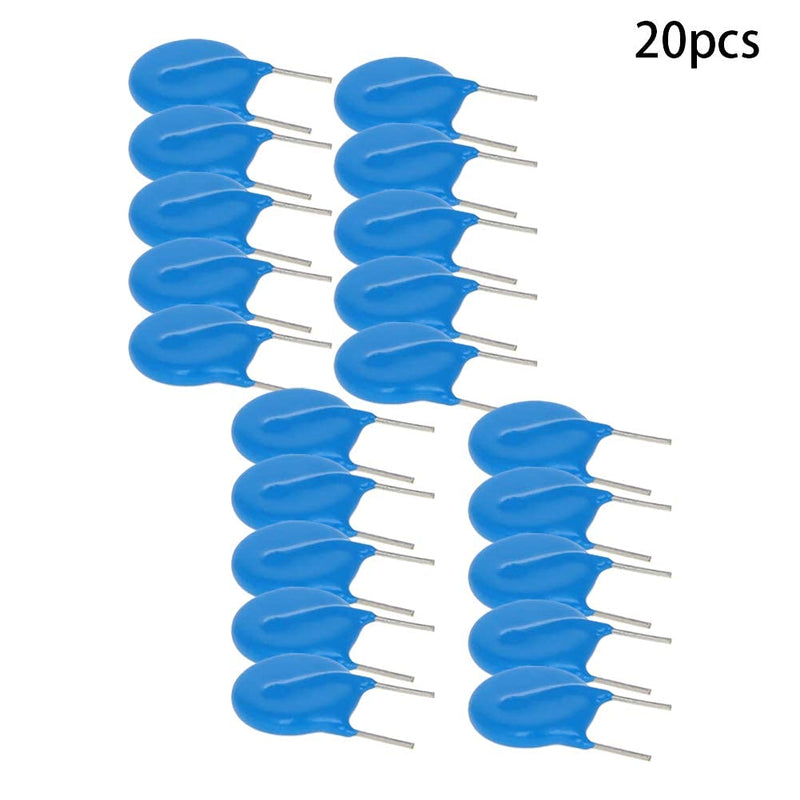 [Australia - AusPower] - Fielect 20Pcs Voltage Dependent Resistors AC 300V 14D471K/F7.5 Radial Lead Disc Varistors 20Pcs 14D471K 300V 8mm 