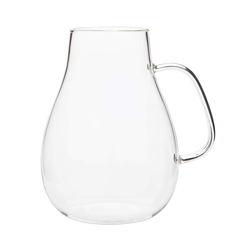 [Australia - AusPower] - Suwimut 68 Ounce Glass Pitcher with Lid, 2 Liter Borosilicate Glass Water Carafe with Handle, Easy Clean Beverage Pitcher Juice Jug for Homemade Beverage, Juice, Iced Tea, Hot Cold Water 