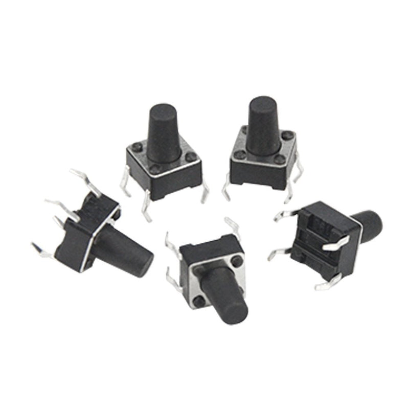 [Australia - AusPower] - WMYCONGCONG 72 Pcs Momentary Tactile Push Button Micro Switch 6x6x9mm 6 Color Cap for Arduino 