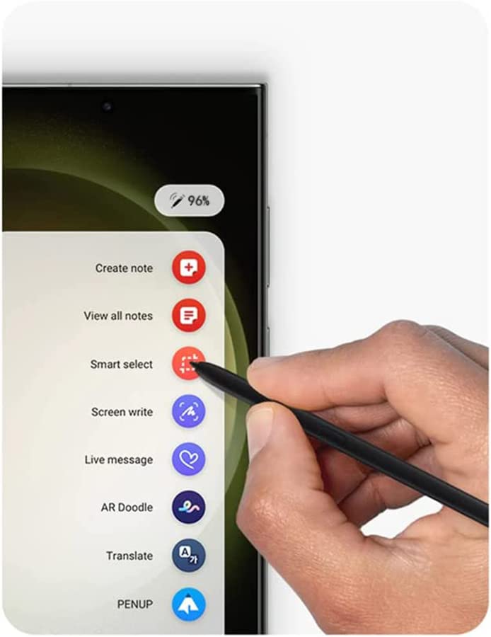 [Australia - AusPower] - Galaxy S23 Stylus Pen (with Bluetooth) Replacement for Samsung Galaxy S23 Ultra 5G Touch Stylus Pen, S23 S Pen Replacement + Tips/Nibs (Black) Black 