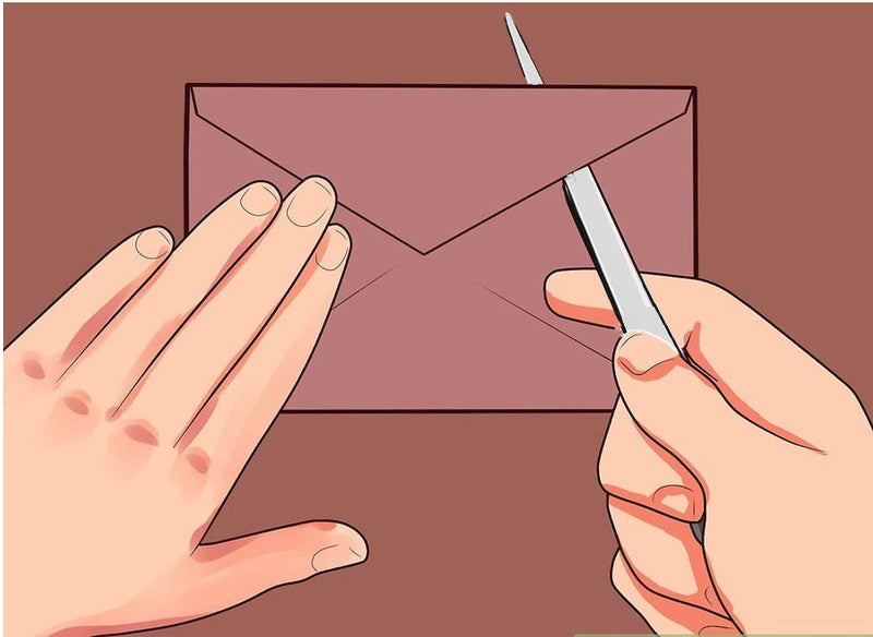 [Australia - AusPower] - 1InTheOffice Letter Opener, Stainless Steel Envelope Opener (4 Pack) (4) 4 