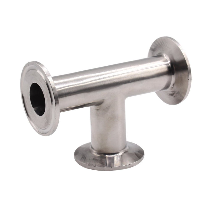 [Australia - AusPower] - DERNORD Clamp Tee 3 Way Stainless Steel 304 Sanitary Fitting Fits 1.5" Tri-clamp, 25mm Pipe OD Pipe OD 25mm 