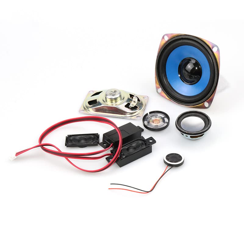 [Australia - AusPower] - Fielect 4Pcs 5W 4 Ohm DIY Magnetic Speaker Audio Speakers 77mm Diameter Round Shape Replacement Loudspeaker 77mm Diameter 34mm Height 5W 4 Ohm 4Pcs 