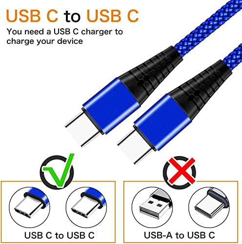 [Australia - AusPower] - USB C to C Charger Cable Cord for Samsung Galaxy Note 10 10+ 5G/S20 S21 Ultra S20 Plus FE /S10+/Note10 Lite/20 21,Note20 A71 A90 A70 A80 Moto Motorola Edge Plus,60W PD Fast Charge Charging Wire 6-6FT 