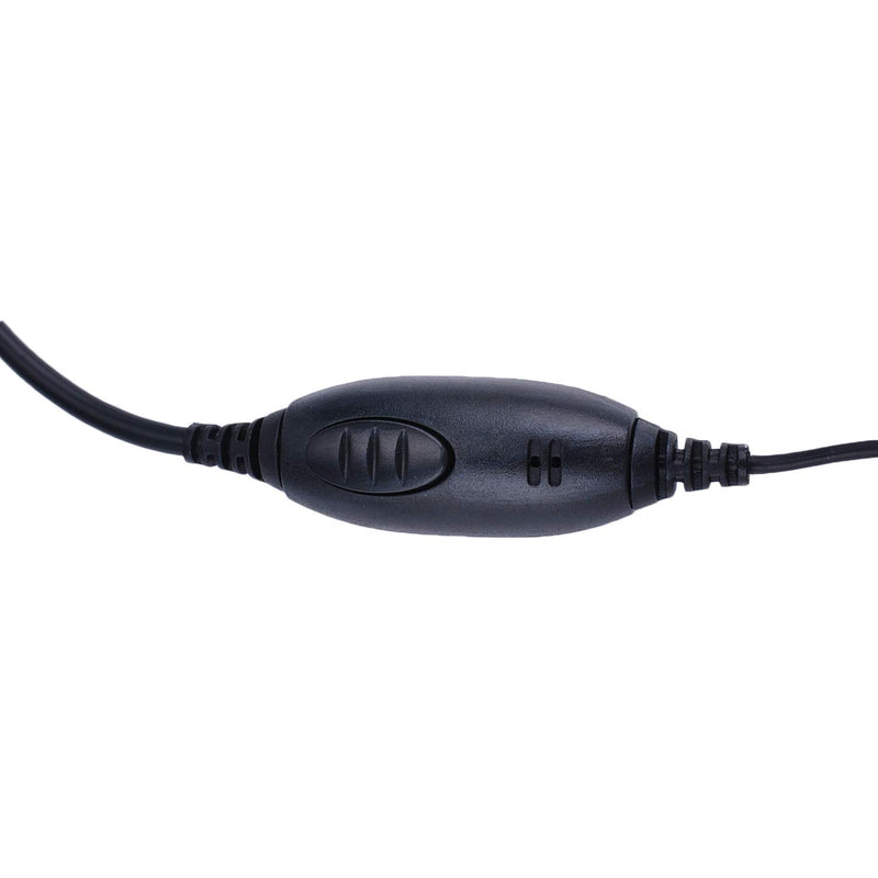 [Australia - AusPower] - KS K-STORM 1 Pin Earpiece Headset Compatible with Motorola T100 T200TP T460 T600 MH230R MR350R or Hytera TC320 walkie Talkie, Ear Bud Style, PU Material, Black (2.5mm Plug) 