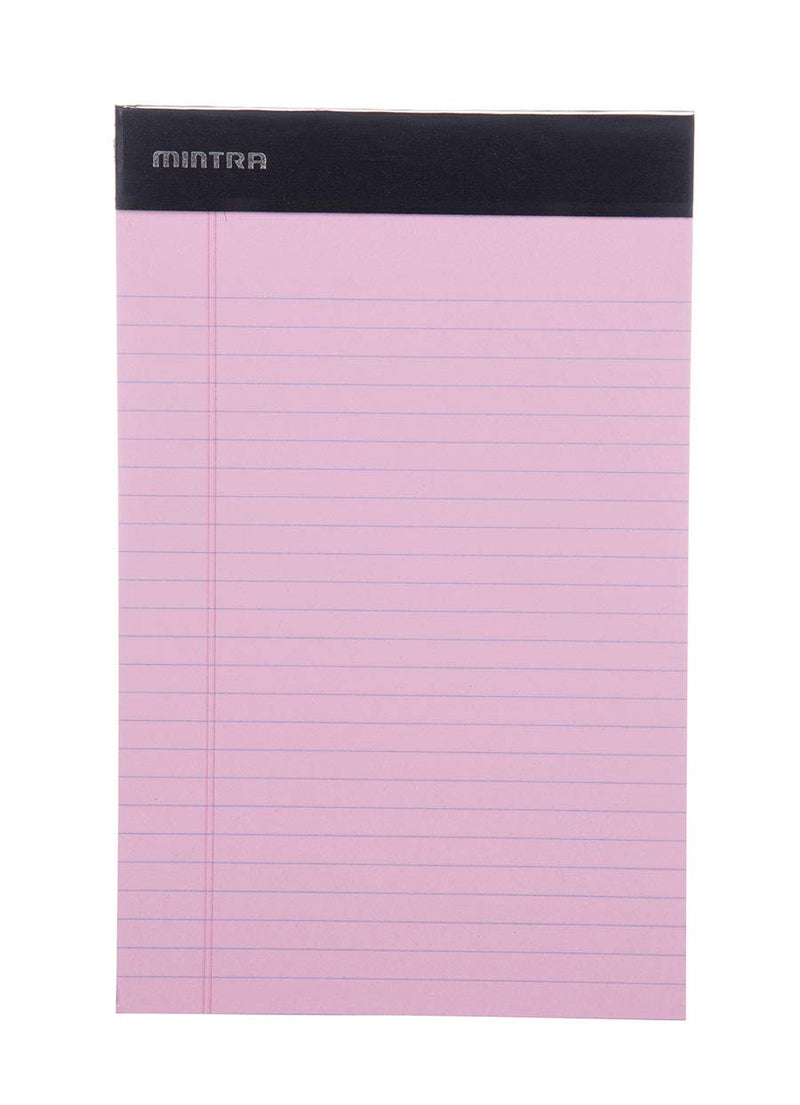 [Australia - AusPower] - Mintra Office Legal Pads - ((BASIC PASTEL 6pk, 5in X 8in, NARROW RULED)) - 50 Sheets per Notepad, Micro perforated Writing Pad, Notebook Paper for School, College, Office, Professional Basic 6pk (Pastel) 5in x 8in (Narrow Ruled) 