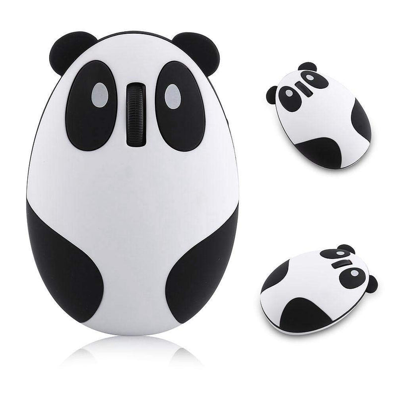 [Australia - AusPower] - Hilitand Rechargeable Wireless Mouse, 2.4GHz Wireless Optical Panda Computer Mouse Quiet Ergonomic USB Cartoon Computer Mouse for Win/OS X/Linux/Andriod/iOS 