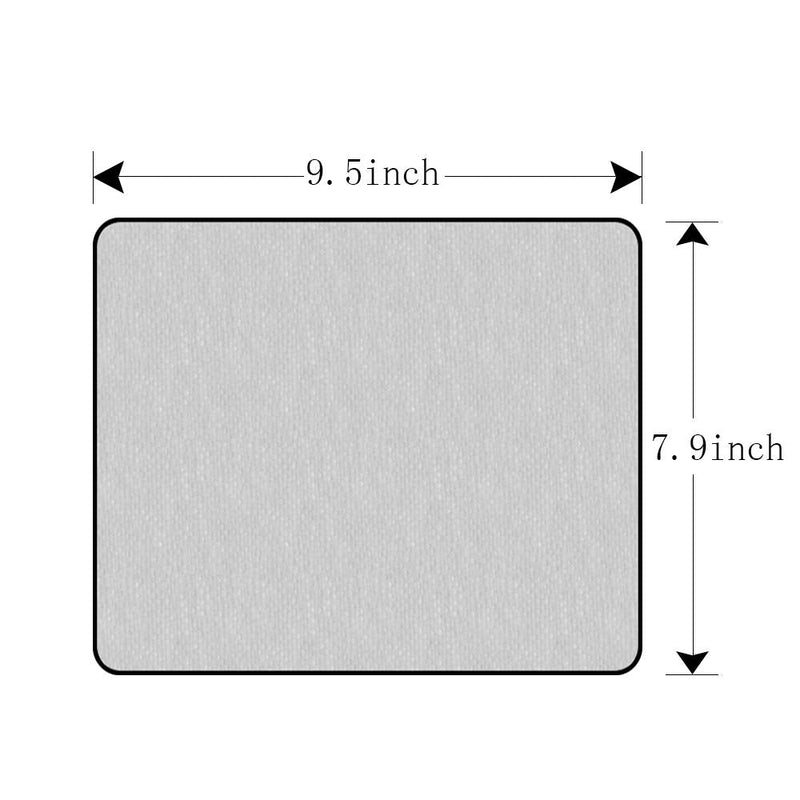 [Australia - AusPower] - Nicokee Daisy Gaming Mousepad White Pure Daisy Flower Mouse Pad Mouse Mat for Computer Desk Laptop Office 9.5 X 7.9 Inch Non-Slip Rubber M02-016 
