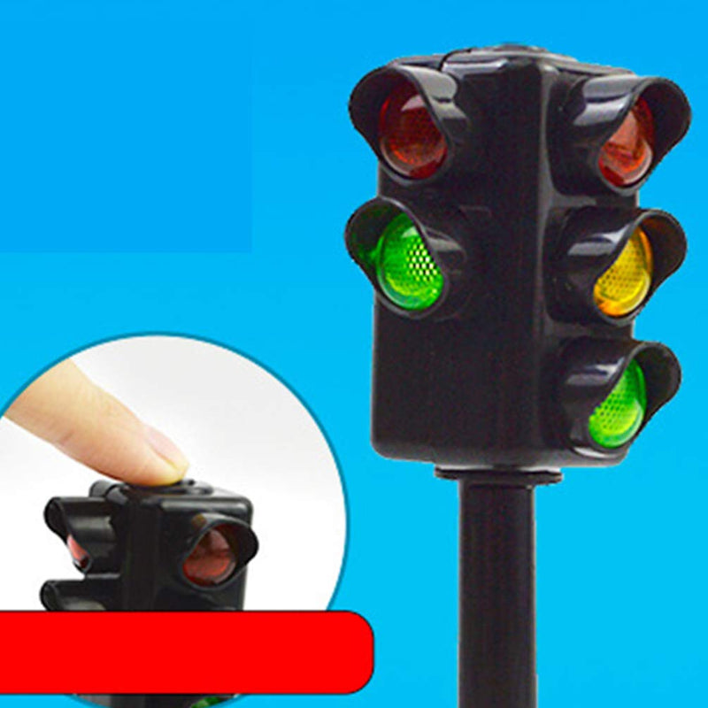 [Australia - AusPower] - Kisangel 2pcs Traffic Signals Lamp Toy Traffic Lights with Sound Light Early Education Toy for Kindergarten Kids Toddler Baby Kids Christmas Party Favor(Random Color and Size) 