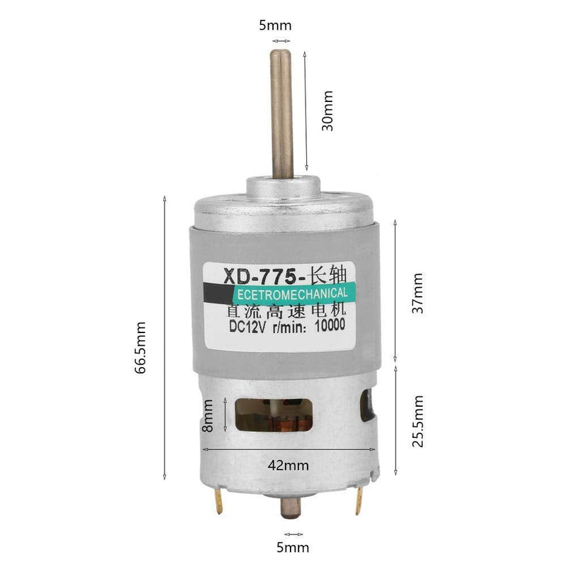 [Australia - AusPower] - 775 DC Motor, High Power Torque Extension Shaft DC Motor 12v/ 24v(12V 10000RPM) 12V10000RPM 