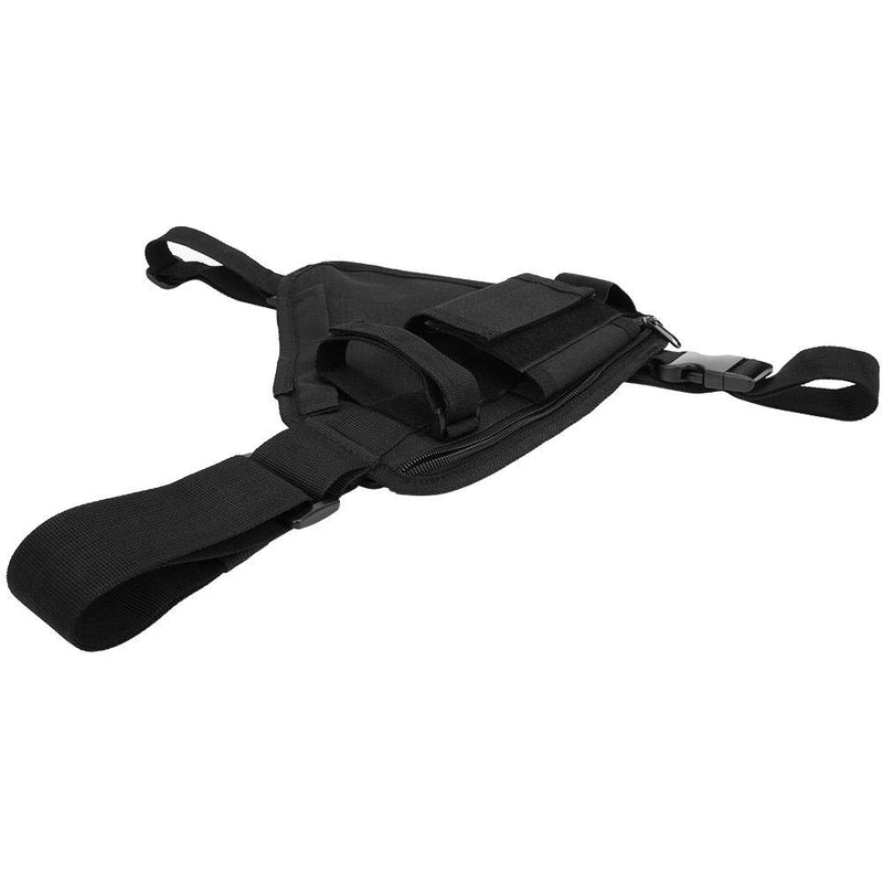 [Australia - AusPower] - Radio Holster, Walkie Talkie Holster Universal Hands-Free Front Pack Pouch Radio Holster with Nylon Strap for Two Way Radio Walkie Talkie 