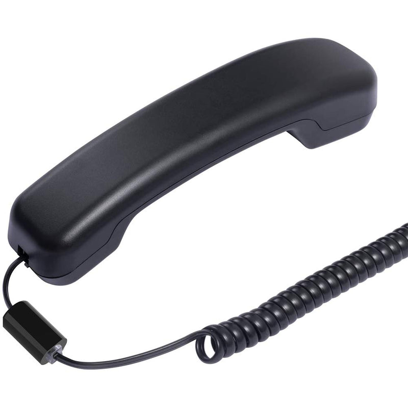[Australia - AusPower] - Phone Cord Detangler, 2-Pack Telephone Cord Detangler RFAdapter Black Anti-Tangle Handset Cable 360 Degree Rotating Landline Swivel Cord 