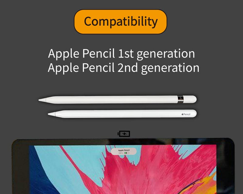 [Australia - AusPower] - IFELI Low-Friction Tip Cover 8pcs for Apple Pencil (8pcs in 1 Set) | Silicone Nibs Protector for iPad | 4 Colors (Black, White, Pink, Mint) 