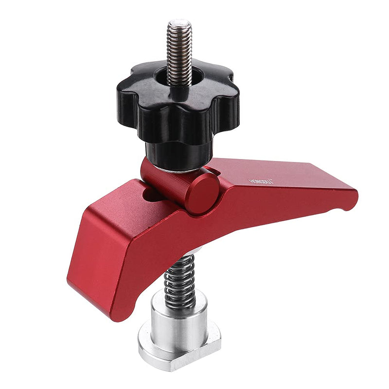 [Australia - AusPower] - Hold Down Clamp Quick Acting M8 T-Slot T-Track Clamp Set Aluminum Alloy Woodworking Tool 