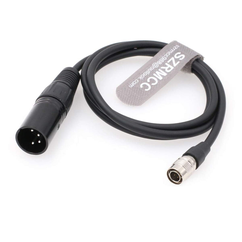 [Australia - AusPower] - SZRMCC Power Cable for Sound Devices Zoom F8 F4 Zaxcom XLR 4 Pin Male to Hirose 4 Pin Male (Straight Cable) Straight Cable 