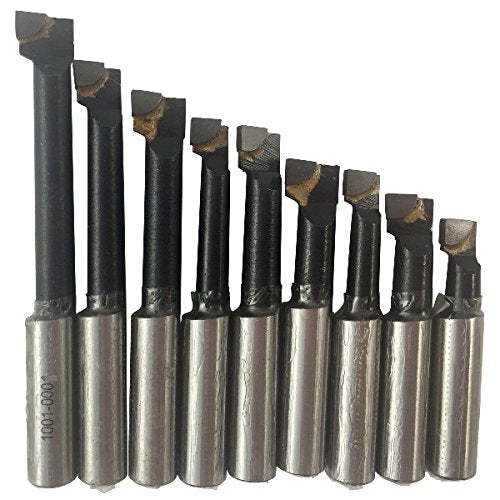 [Australia - AusPower] - HHIP 1/2 INCH C-6 9 Piece Boring BAR Set (1001-0002) 1/2" Shank 9 Piece Set 