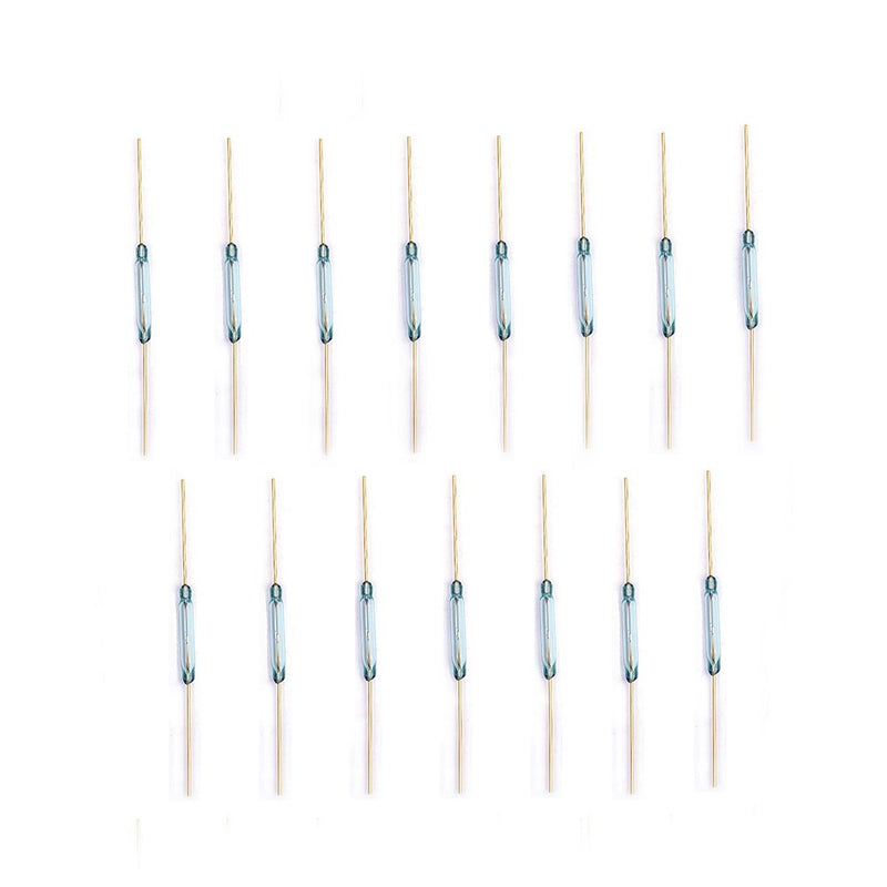 [Australia - AusPower] - Cylewet 15Pcs Reed Switch with Gilded Lead Normally Open (N/O) Magnetic Induction Switch Electromagnetic for Arduino (Pack of 15) CYT1065 