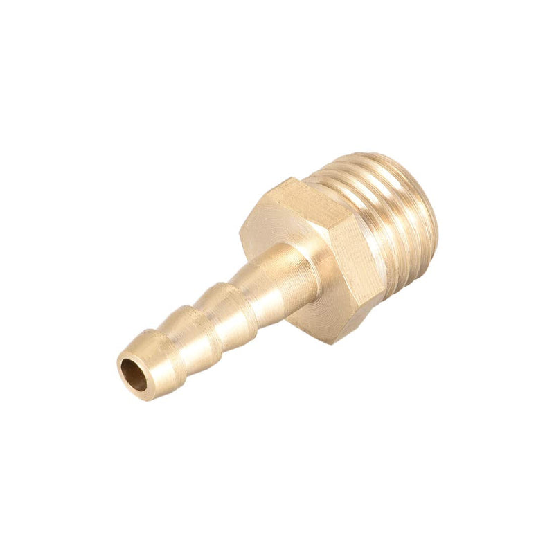 [Australia - AusPower] - uxcell Brass Fitting Connector Metric M14-1.5 Male to Barb Fit Hose ID 6mm 2pcs 