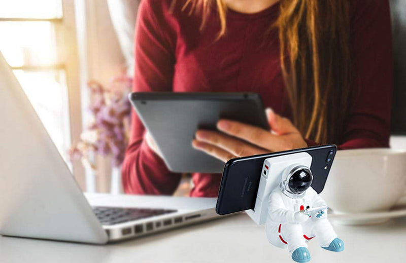 [Australia - AusPower] - ONEYIM Phone Holder for Desk, Creative Astronaut Cell Phone Stand Tablets Phone Holder Phone Supporter for iPhone, Ipad, Samsung Phone (A) A 