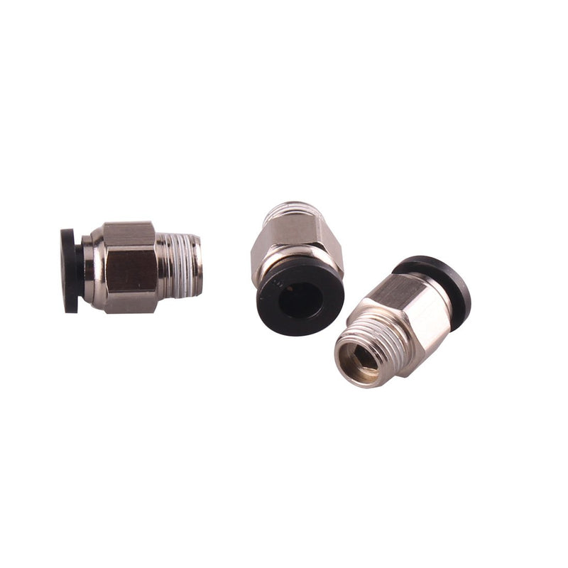 [Australia - AusPower] - 1/8" PT Male Thread 6mm Push in Joint Pneumatic Connector Quick Fittings 12 Pcs Ted Lele (6mm 1/8) 6mm 1/8 