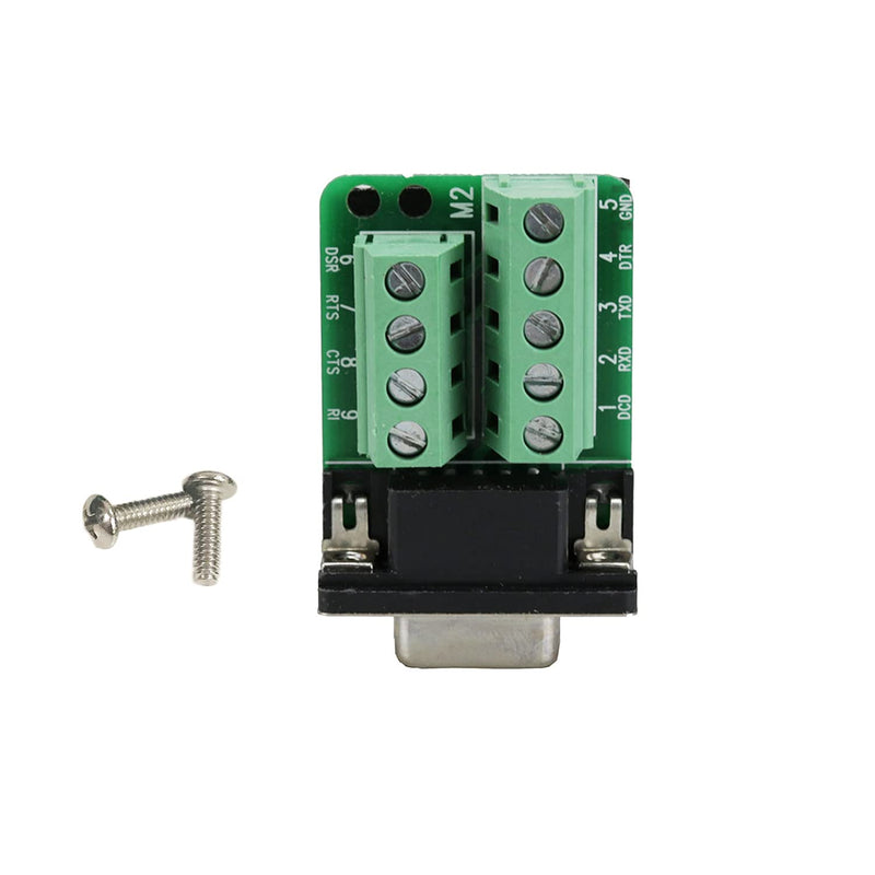 [Australia - AusPower] - Avanexpress DB9 Breakout Connector RS232 Serial 9 Pin Connector Db9 Terminal Female with Screw 