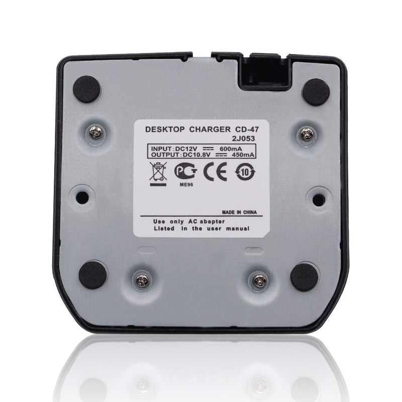 [Australia - AusPower] - CD-47 Charger Compatible for Yaesu Vertex FT-60R FT60R FT-60 FT60 VX-231 VX-160 VX-150 VX-180 VXA-220 FT-270R HX270 HX270S HX370S Radio FNB-V94 FNB-83 FNB-83H FNB-V106 FNB-V67LI FNB-V67 