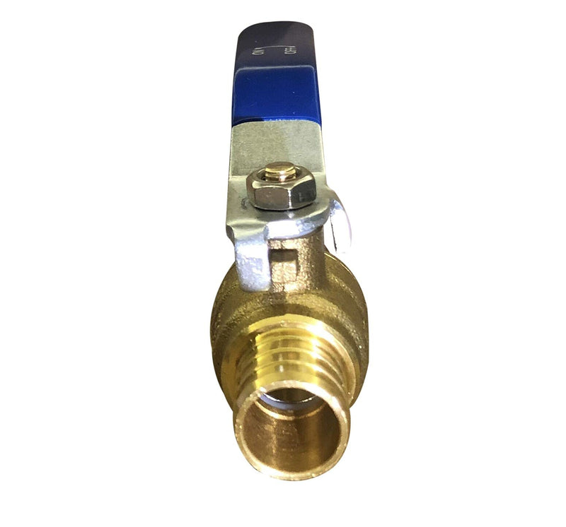 [Australia - AusPower] - 3/4'' Lead Free Brass PEX Shut off Ball Valve,Full Port PEX Barb Ball Valve 3/4 Inch for Cold and Hot water,pack of 2 