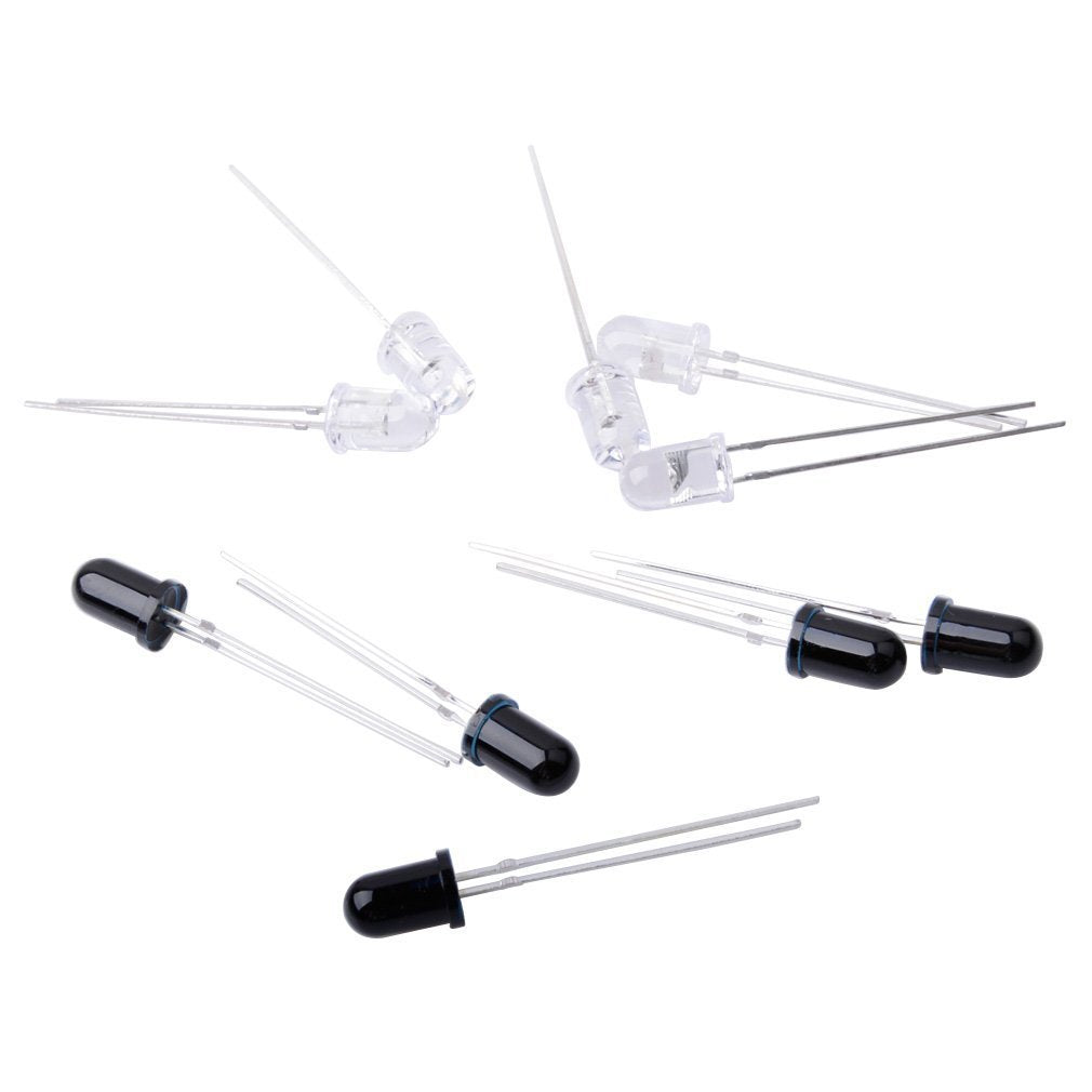 [Australia - AusPower] - goeasybuy 10pcs 5mm 940nm LEDs infrared emitter and IR receiver diode 5pairs diodes 