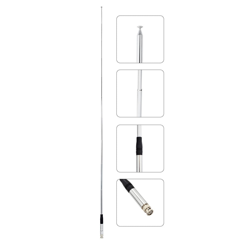 [Australia - AusPower] - UAYESOK Telescopic 27MHz CB Antenna BNC Connector for Cobra HH50WXST HHRT50 C75WXST Midland 75-822 75-785 Uniden BC75XLT BC125AT PRO401HH Handheld Cb Radio Scanner 