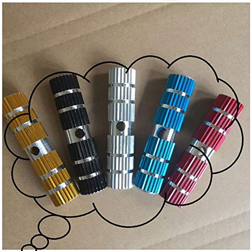 [Australia - AusPower] - 1 Pairs Bike Pedals Axle Foot Rest Pegs Anti-Slip Rear Feet Pedals for BMX Mountain Bike Bicycle Cycling Black 