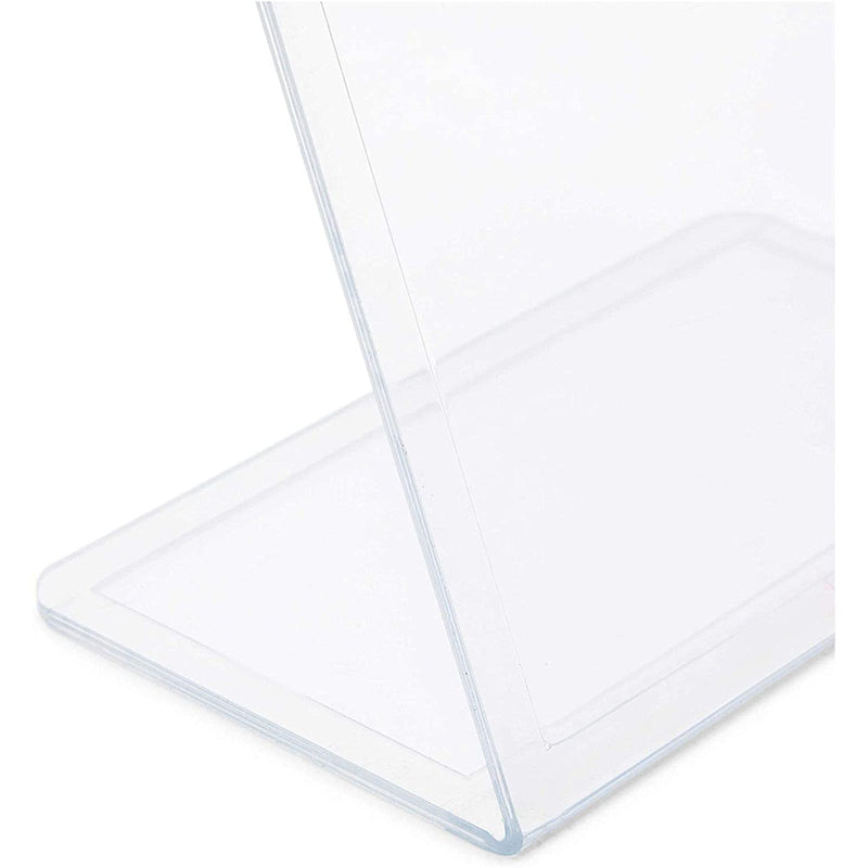 [Australia - AusPower] - Clear Slant Back Acrylic Sign Holder, Vertical Display Stand (5 x 7 in, 6 Pack) 