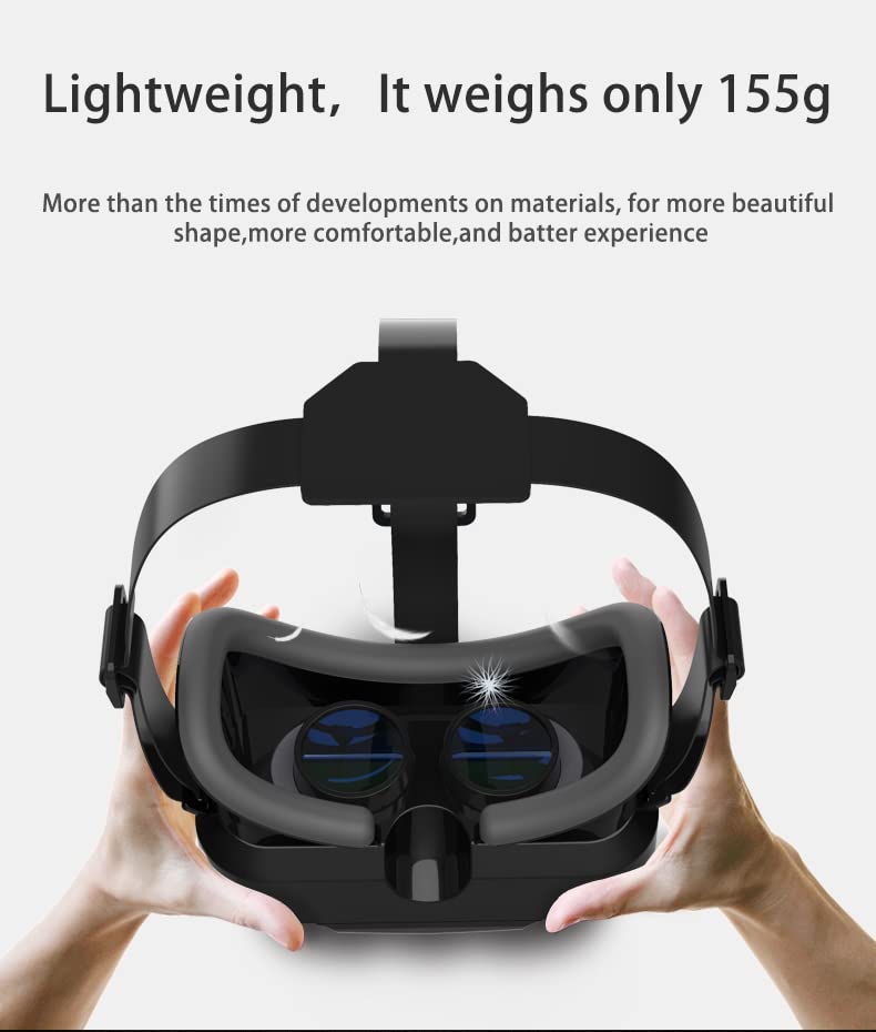 [Australia - AusPower] - VR SHINECON VR Headset Virtual Reality 3D Glasses Headset Helmets VR Goggles for TV, Movies,Phone Education& Video Games Compatible iOS, Android &Support 4.7-7.2inches 