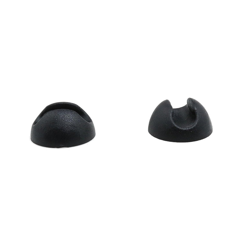 [Australia - AusPower] - Meuey Lyot Hairpin Leg Floor Protectors Suitable for 3/8 "to 1/2" Thick rods Furniture Table and Chair feet Rubber Cap Metal Table Leg Protector Black -8pcs 