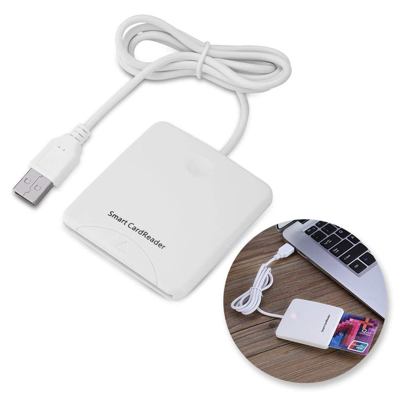 [Australia - AusPower] - USB Smart Chip Reader,Portable USB Credit Card Reader,Full Speed Smart IC Mobile Bank Credit Card Readers for Supports Windows 98/me/2000/xp/vista/Win7(32bit&64bit), Mac OS X, Linux or Above System 